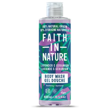 Faith in Nature tusfürdő Levendula és Geránium 400 ml