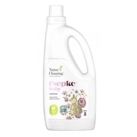 Csepke baby mosógél babapúder, hipoallergén (1 liter) - Naturcleaning