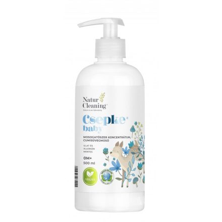 Csepke Baby mosogatószer koncentrátum, cumisüveg mosó 0m+ (500 ml) - Naturcleaning