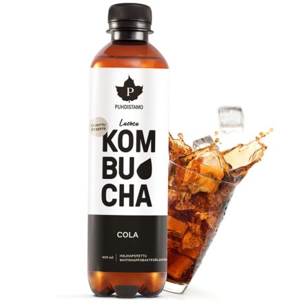 PUHDISTAMO Bio kombucha ital - Cola ízű 400ml