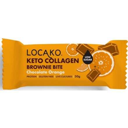 LOCAKO KETO Kollagén Csokoládé Narancsos Brownie szelet 30g