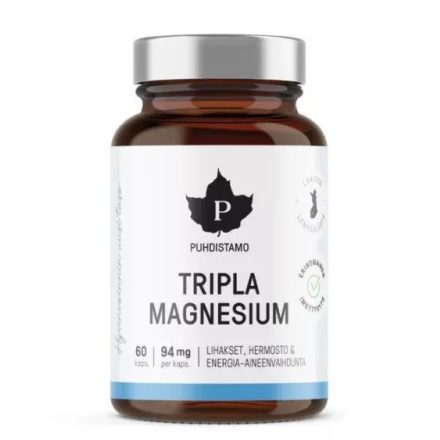 PUHDISTAMO Tripla Magnézium komplex - 60 kapszula