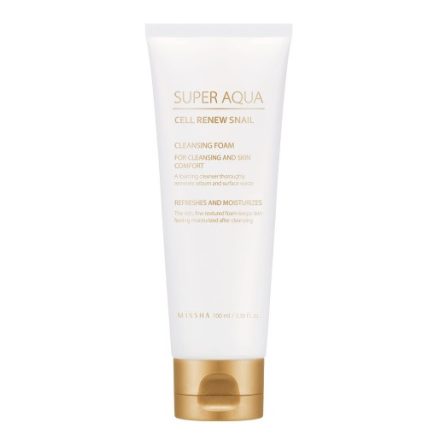 Missha Super Aqua sejtmegújító csiganyálas tisztító hab 100ml