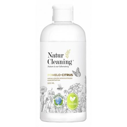 Naturcleaning mosogatószer koncentrátum Pomelo-Citrus, hipoallergén - utántöltő (500 ml)