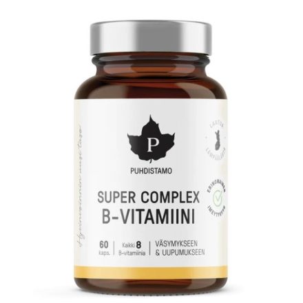 PUHDISTAMO Super B-komplex vitamin, 60 kapszula