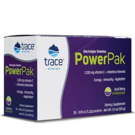 Power Pak Acai Berry - Acai bogyó ízű elektrolit ital (30 db tasak) Trace Minerals 156g