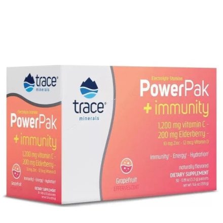 Power Pak Immunitás - Grapefruit ízű elektrolit ital (30 db tasak) Trace Minerals 192g