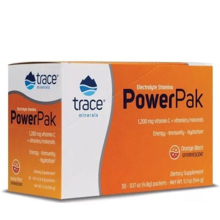 Power Pak Orange Blast - Narancsos ízű elektrolit ital (30 db tasak) Trace Minerals 144g