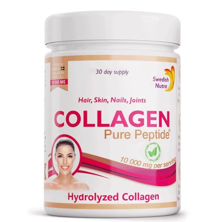 SWEDISH NUTRA Hidrolizált marhakollagén por 10.000 mg (Collagen Pure Peptide) - 300g