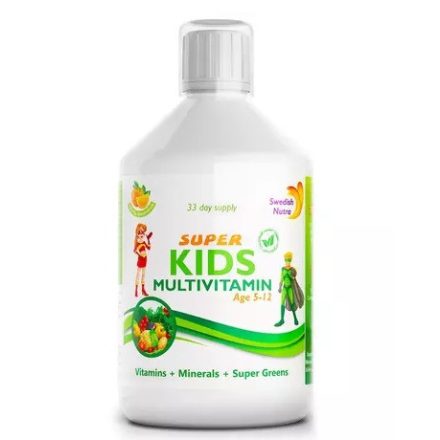 SWEDISH NUTRA Super Kids folyékony multivitamin gyermekeknek 500ml