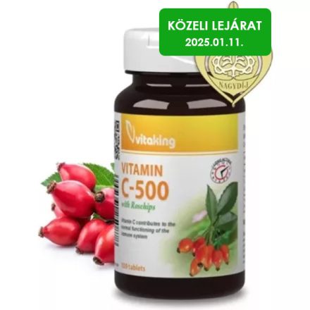 Vitaking C-Vitamin TR 500mg Csipkebogyóval (100 db) Tabl.