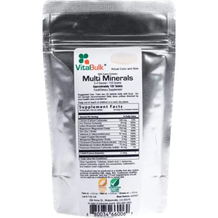 Vitalbulk Multi Minerals, 100 tabletta